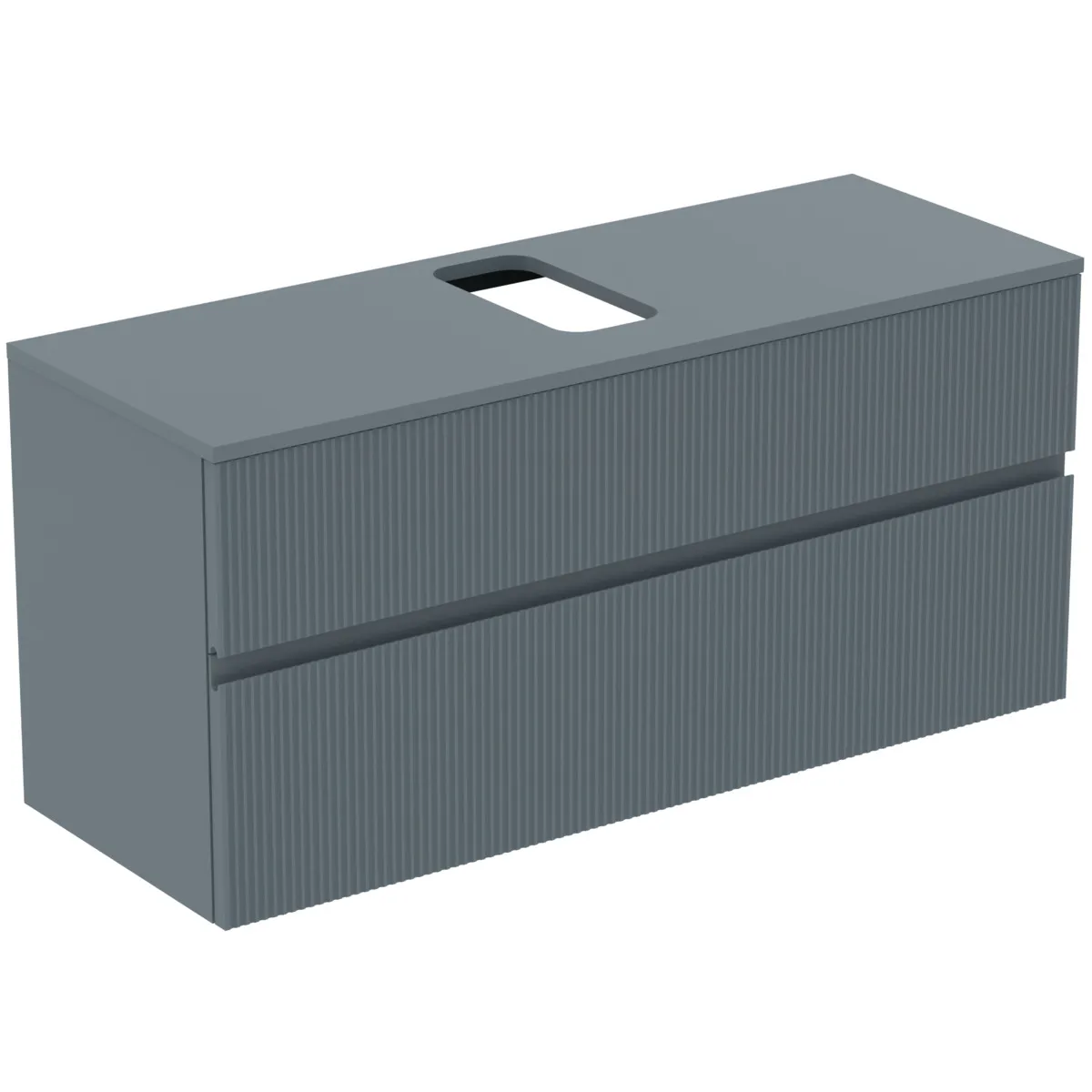 Ideal Standard Waschtischunterschrank „Finesse“ 120,2 × 55,8 × 44 cm Aschblau matt