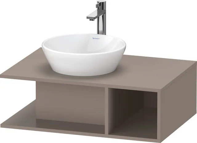 Duravit Waschtischunterschrank wandhängend „D-Neo“ 80 × 26 × 55 cm Basalt Matt