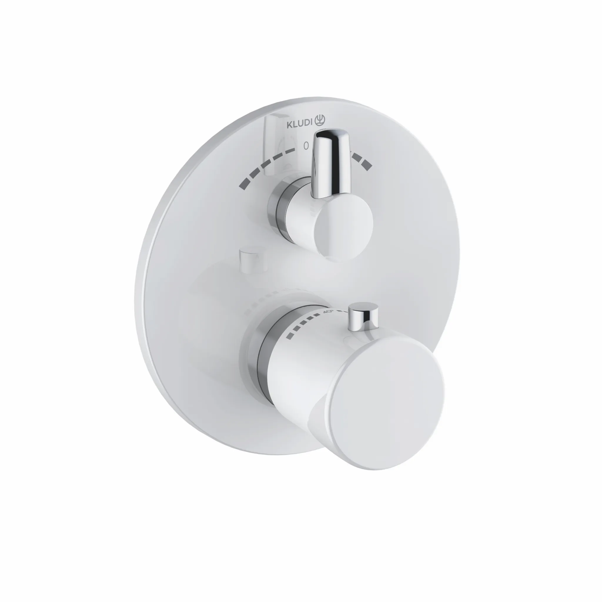 Kludi BALANCE Unterputz-THM-Armatur, mattweiß/chrom, für Kludi SLIM.BOXX Unterputzkörper, mit Keramik-Absperrventil und Temperaturbegrenzer Kludi BALANCE Unterputz-THM-Armatur, mattweiß/chrom, für Kludi SLIM.BOXX Unterputzkörper, mit Keramik-Absperrventil und Temperaturbegrenzer