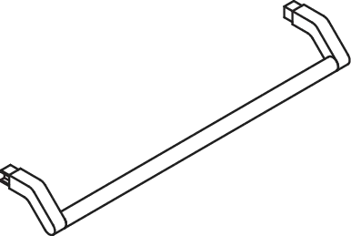 Waschtisch Haltegriff, d:25mm, plvb weiß tiefmatt Waschtisch Haltegriff, d:25mm, plvb weiß tiefmatt