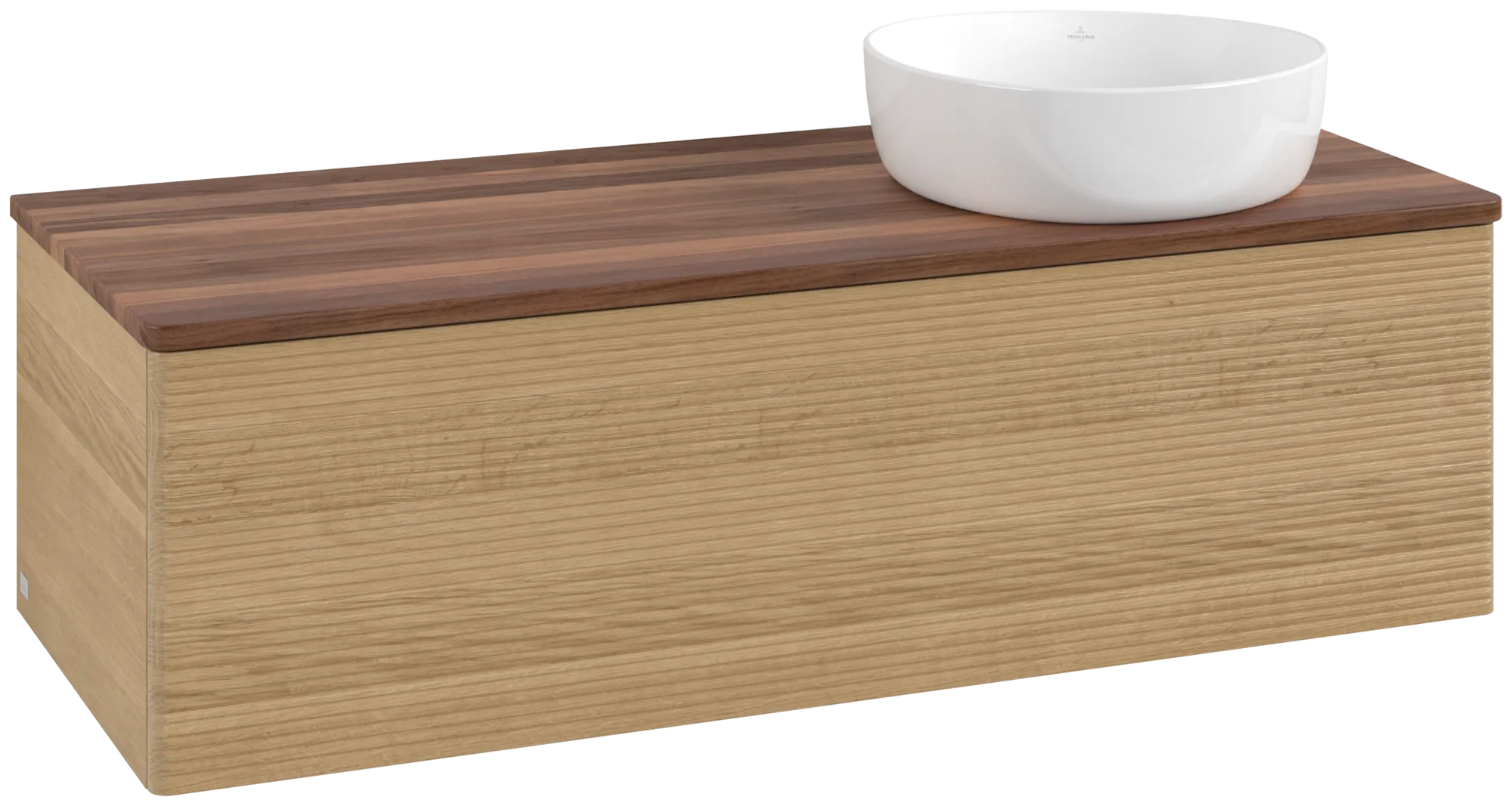 Villeroy & Boch Antao Waschbeckenunterschrank K34_1, 1200x360x500 mm, Holz, Honey Oak/Warm Walnut