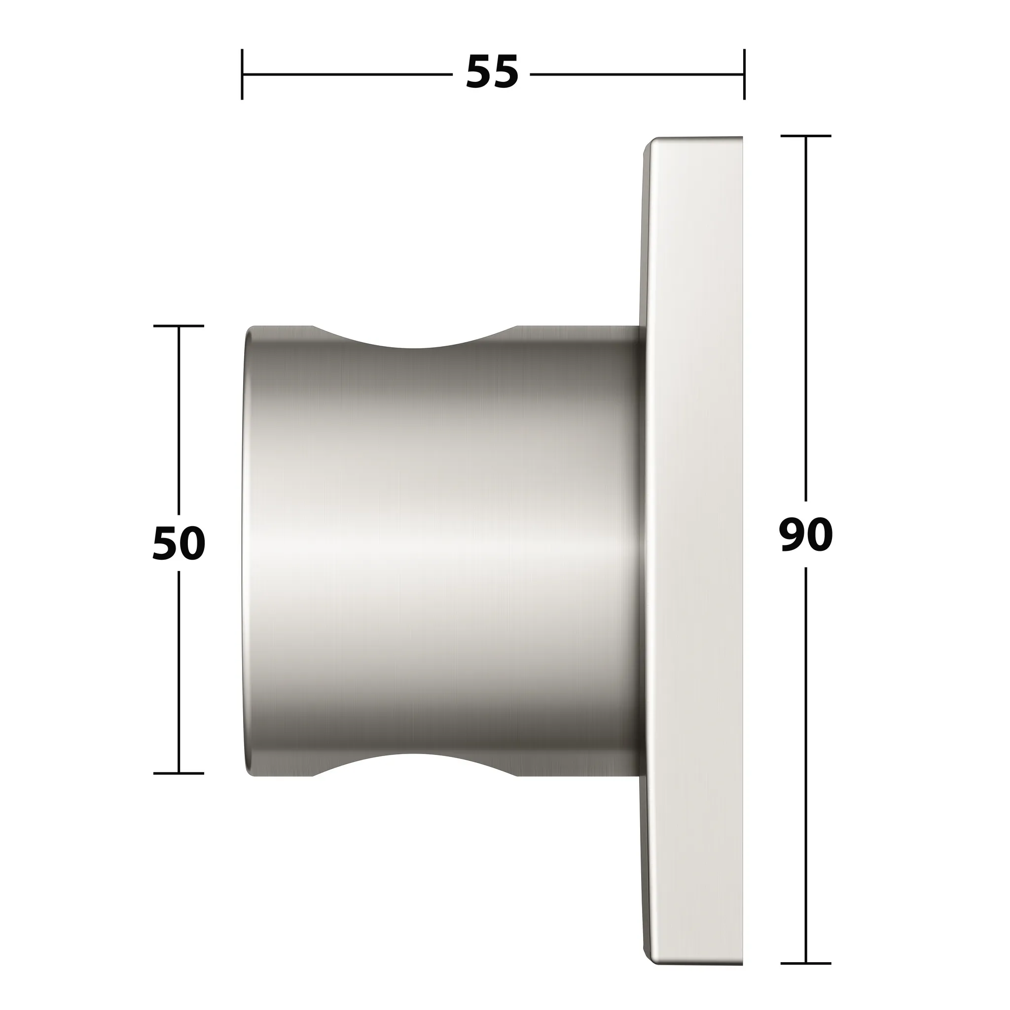 IXMO 59591050002 Wandbrausehalter eckig Nickel gebürstet IXMO 59591050002 Wandbrausehalter eckig Nickel gebürstet