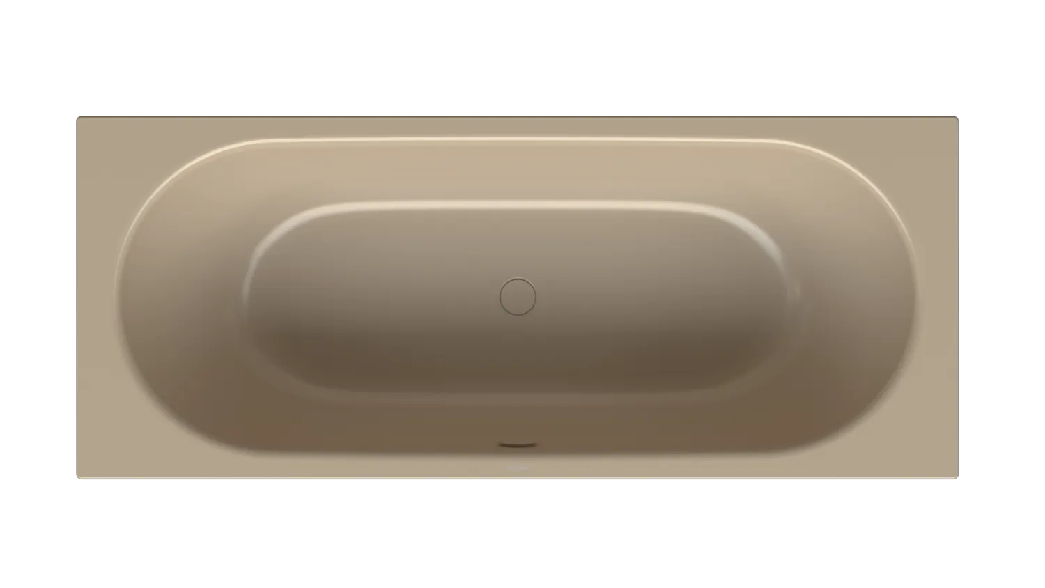 BetteStarlet Badewanne Rechteck 1700x700 mm Greige glasierter Titan-Stahl Einbau 2-Sitzer