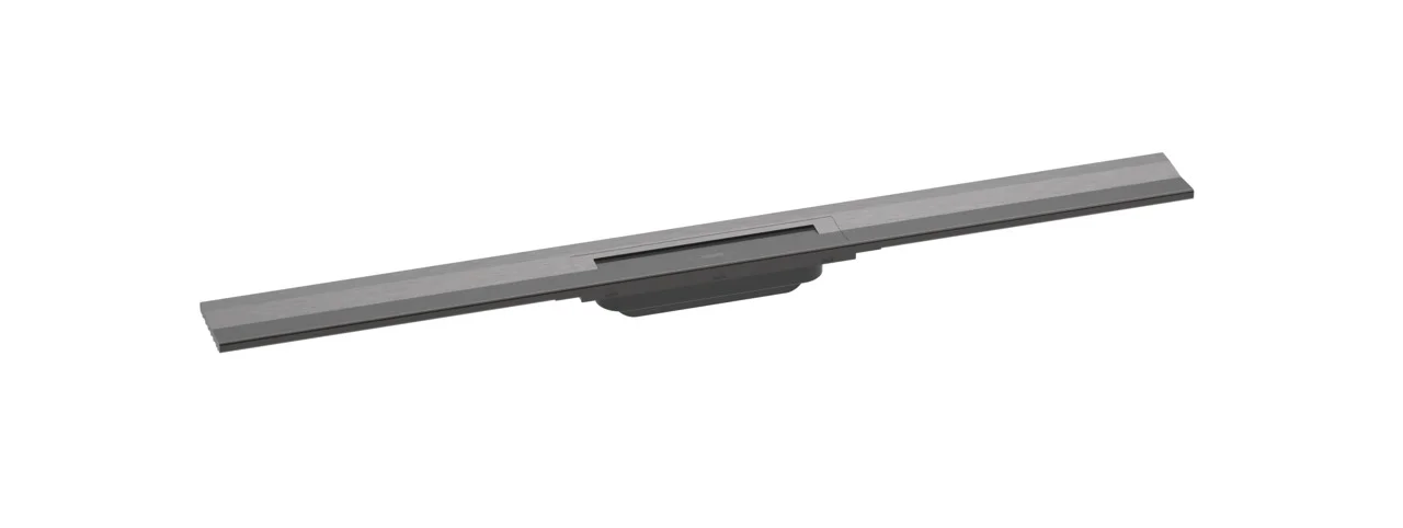 Hansgrohe RainDrain Flex Duschrinne 900 mm, wandangebunden, Brushed Black Chrome, höhenverstellbar um 10 mm, bis zu 60 l/min Ablaufleistung Hansgrohe RainDrain Flex Duschrinne 900 mm, wandangebunden, Brushed Black Chrome, höhenverstellbar um 10 mm, bis zu 60 l/min Ablaufleistung