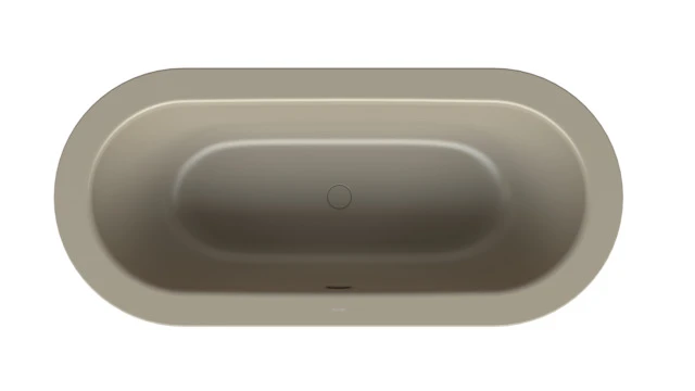 Bette BetteSilhouette Badewanne Oval Starlet Cashmere 1650x750x575 mm Freistehend 2-Sitzer Schürzenwanne glasierter Titan-Stahl