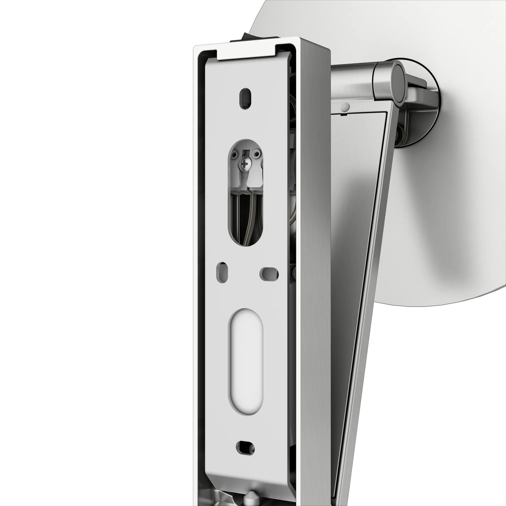 KEUCO Kosmetikspiegel iLook_move beleuchtet Wandmodell, rund, Edelstahl-finish