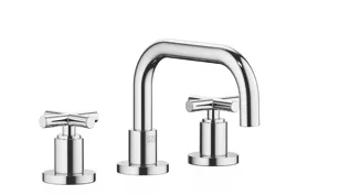 Waschtisch-Dreilochbatterie mit Ablaufgarnitur TARA Chrom 20705892 Waschtisch-Dreilochbatterie mit Ablaufgarnitur TARA Chrom 20705892