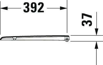 Duravit WC-Sitz „DuraPlus Compact“ 36,8 × 40,4 × 3,7 cm Duravit WC-Sitz „DuraPlus Compact“ 36,8 × 40,4 × 3,7 cm