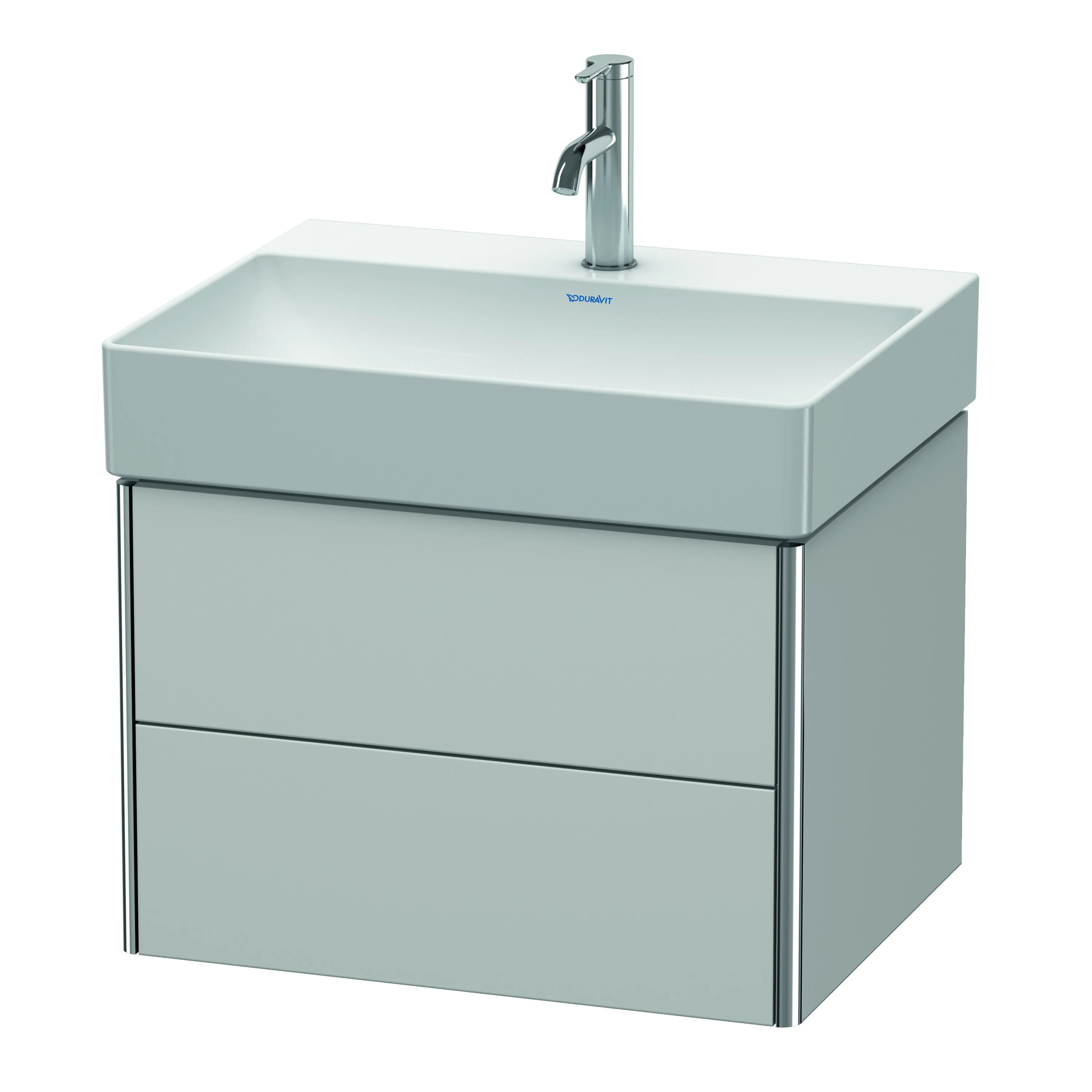 Duravit Waschtischunterschrank wandhängend „XSquare“ 58,4 × 39,7 × 46 cm Nordic Weiß Seidenmatt