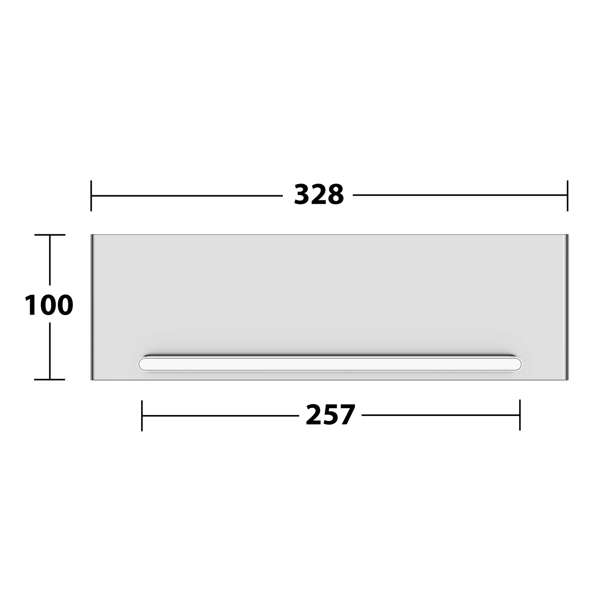 Edition 400 11559170000 Duschablage mit integriertem Glasabzieher silber-eloxiert/weiß Edition 400 11559170000 Duschablage mit integriertem Glasabzieher silber-eloxiert/weiß