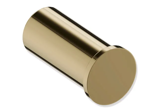 Einzelhaken des Systems 162, Edelstahl, PVD, Länge 35 mm, D: 15 mm, in Farbe CK (Messing glänzend) Einzelhaken des Systems 162, Edelstahl, PVD, Länge 35 mm, D: 15 mm, in Farbe CK (Messing glänzend)