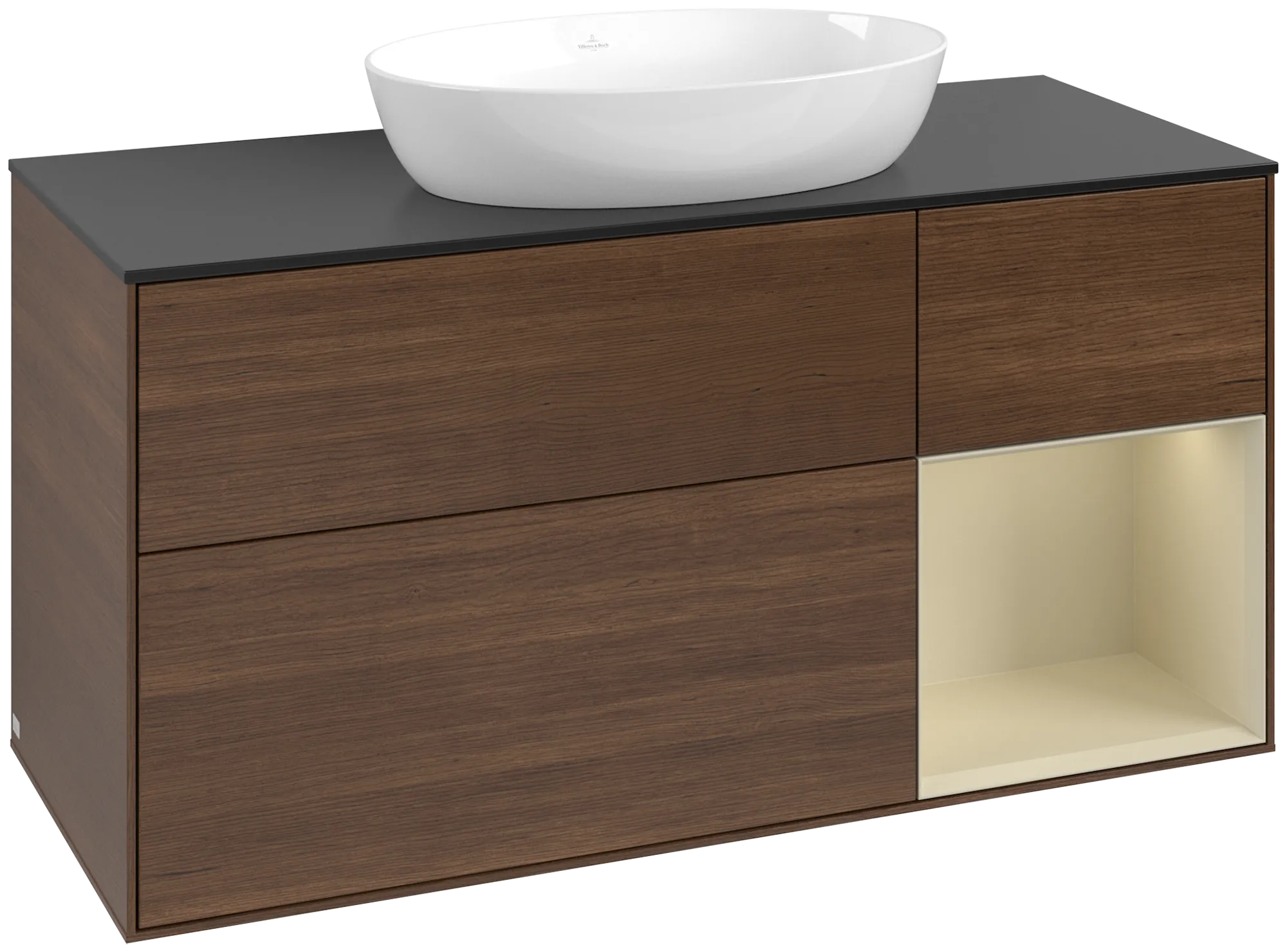 Villeroy & Boch Waschbeckenunterschrank Finion FA7, 1200x603x501mm, mit Beleuchtung