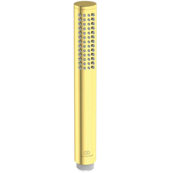 Ideal Standard Ceratherm T125 Duschsystem mit Badethermostat Pin-Griffe Brushed Gold
