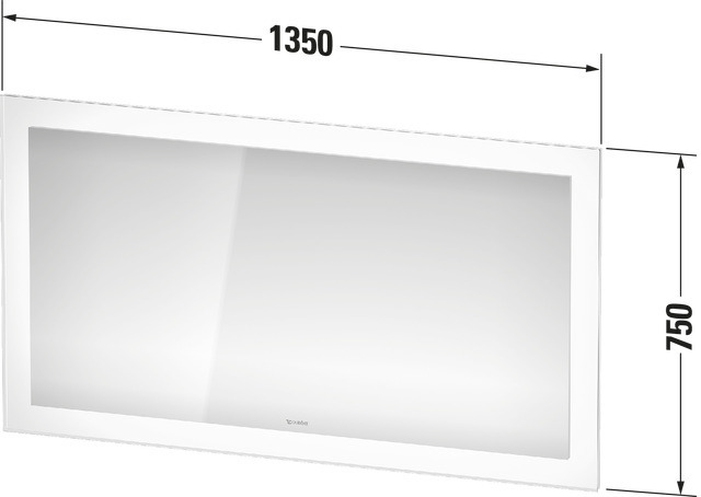 Duravit Spiegel „White Tulip“ 135 × 75 cm Duravit Spiegel „White Tulip“ 135 × 75 cm