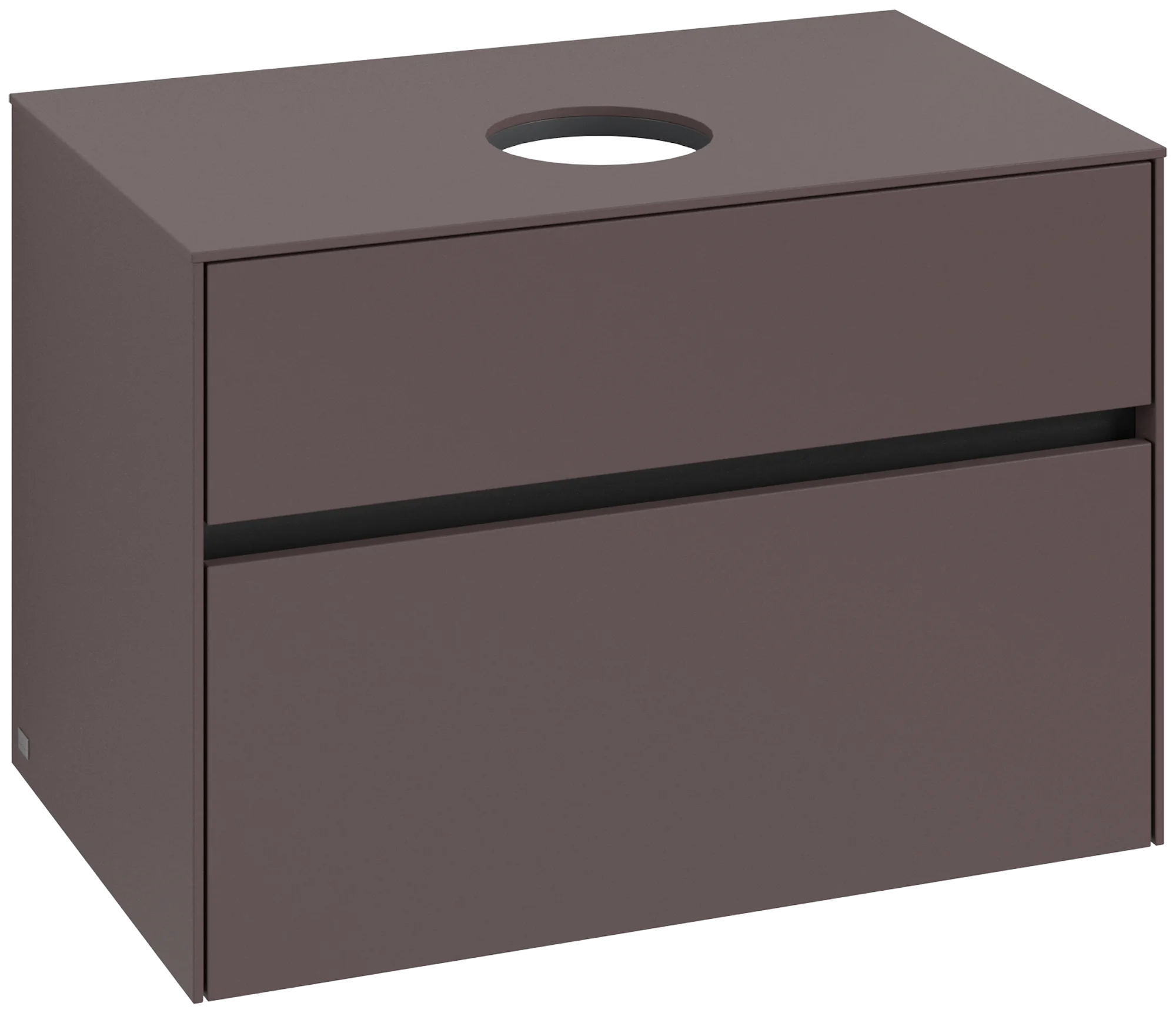 Villeroy & Boch Waschbeckenunterschrank Collaro C037B0, Eckig Dark Berry, 800x548x500 mm, mit Beleuchtung und SoftClosing, Smarthome-fähig Villeroy & Boch Waschbeckenunterschrank Collaro C037B0, Eckig Dark Berry, 800x548x500 mm, mit Beleuchtung und SoftClosing, Smarthome-fähig