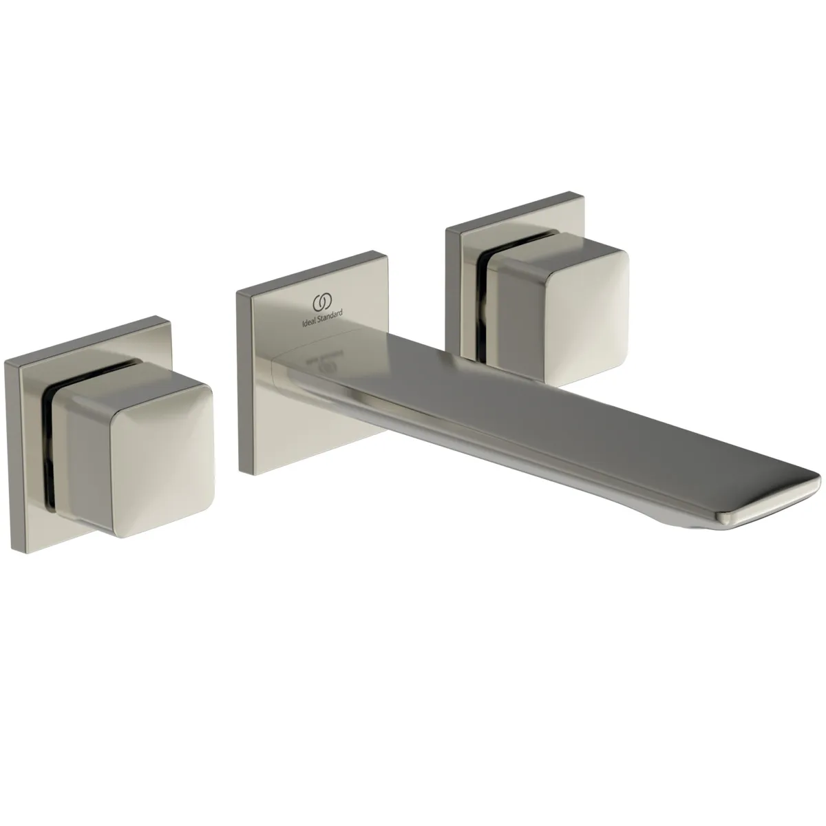 Ideal Standard Wand-Waschtischarmatur Conca A7445GN, eckige Rosetten, 180mm Ausladung, Silver Storm Ideal Standard Wand-Waschtischarmatur Conca A7445GN, eckige Rosetten, 180mm Ausladung, Silver Storm