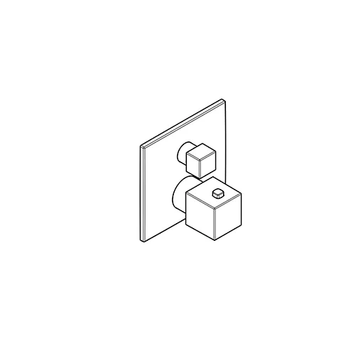 Kludi-DECUS UP-Wafü- und Brause Therm. mattschwarz