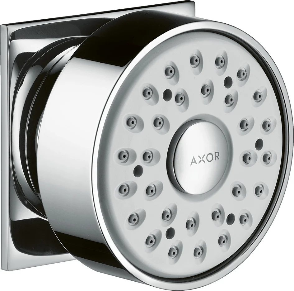 Hansgrohe AXOR Seitenbrause eckig chrom, 65 mm Brausekopfgröße, verstellbarer Winkel, Rain Strahl, 5 l/min Durchfluss Hansgrohe AXOR Seitenbrause eckig chrom, 65 mm Brausekopfgröße, verstellbarer Winkel, Rain Strahl, 5 l/min Durchfluss