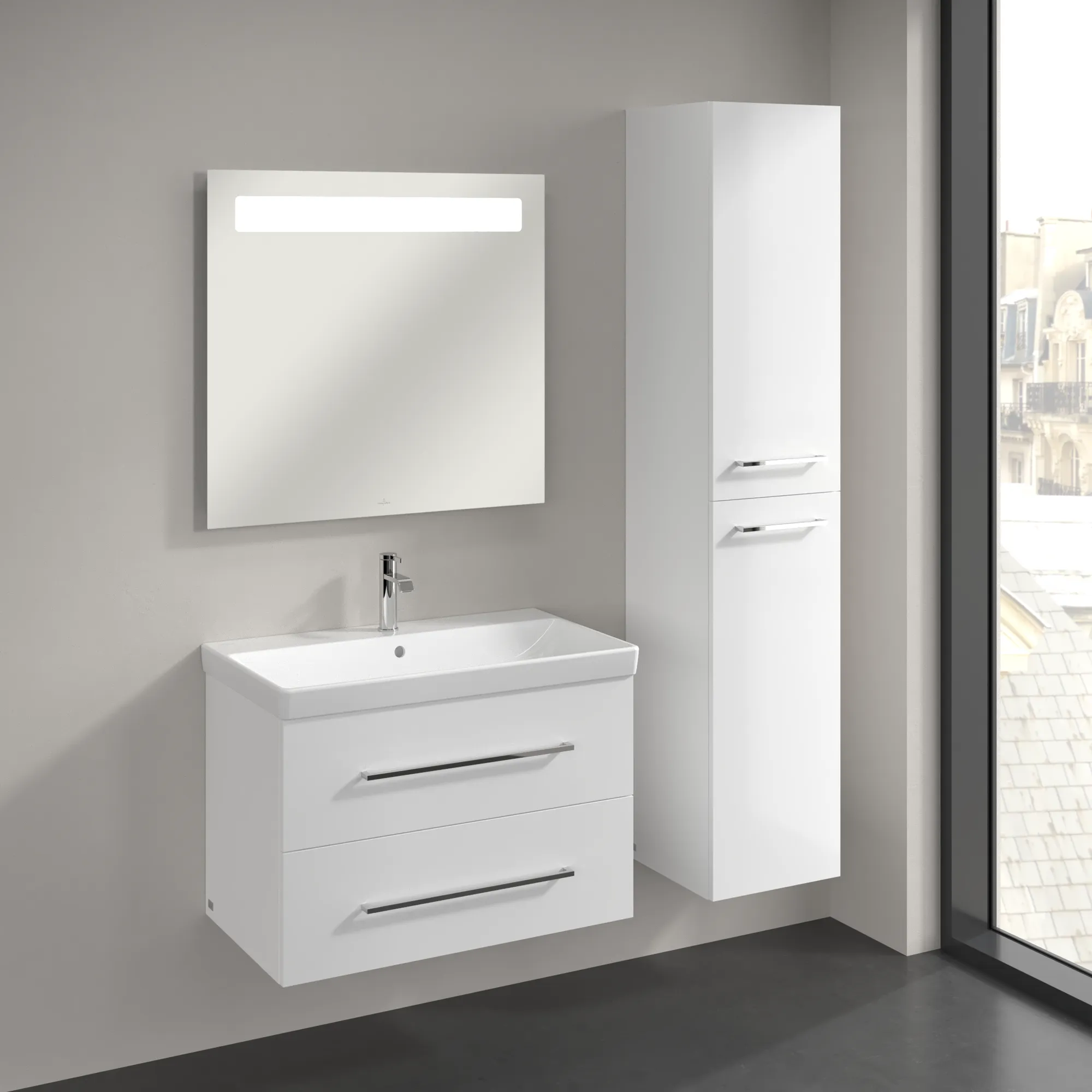 Villeroy & Boch Avento Hochschrank A89401 350x1760x404mm Eckig Brilliant White Villeroy & Boch Avento Hochschrank A89401 350x1760x404mm Eckig Brilliant White