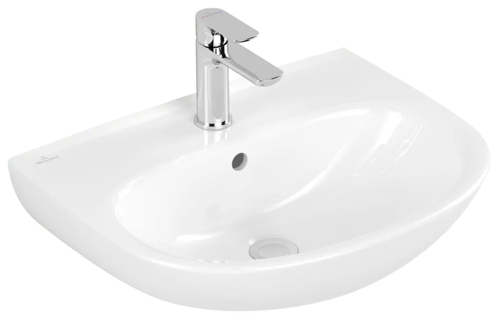 Villeroy & Boch O.novo Waschbecken 4A4055, Oval, 550 x 440 mm, Weiß Villeroy & Boch O.novo Waschbecken 4A4055, Oval, 550 x 440 mm, Weiß