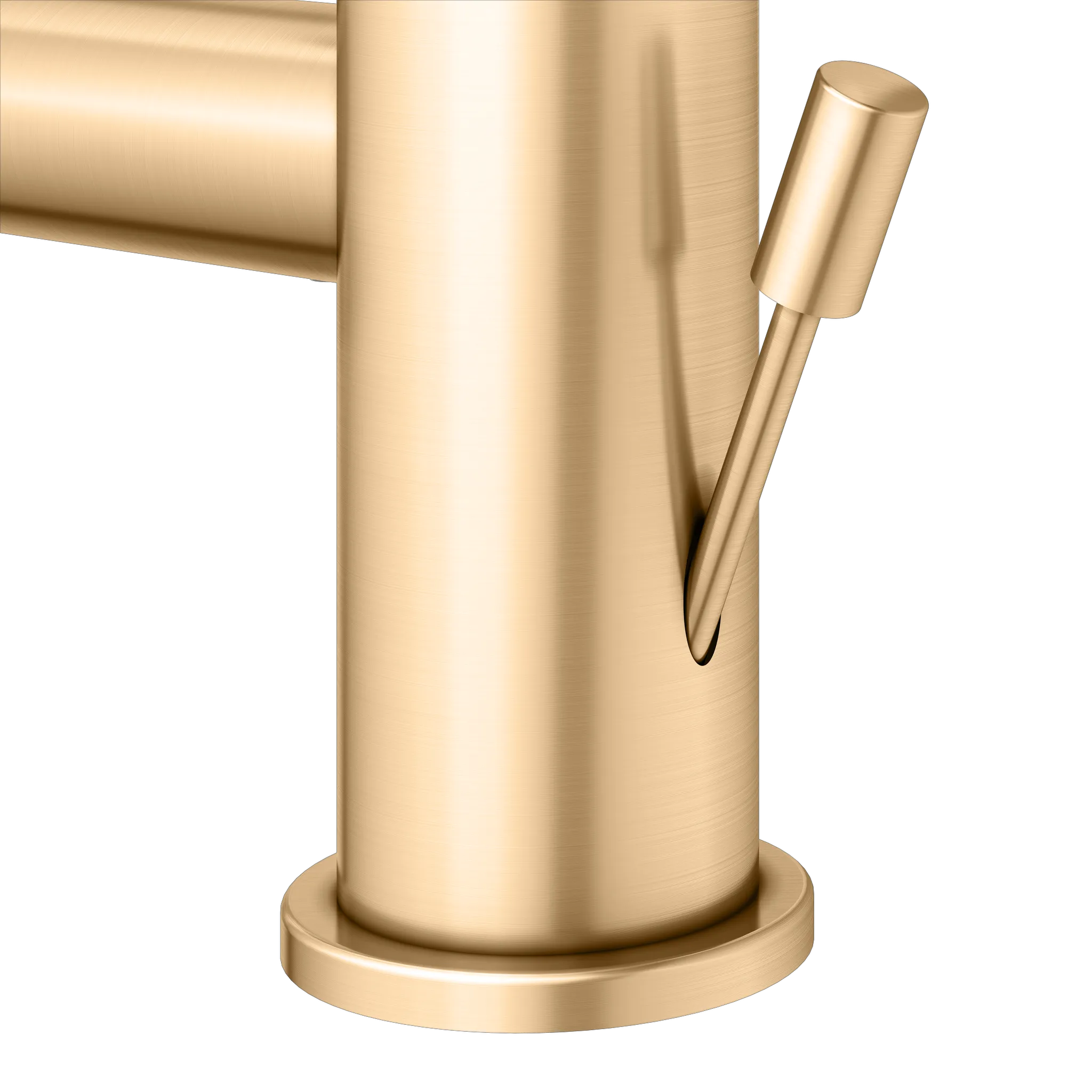 IXMO Einhebel-Bidetmischer IXMO Flat, Rosette rund Messing gebürstet IXMO Einhebel-Bidetmischer IXMO Flat, Rosette rund Messing gebürstet