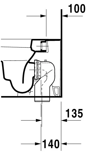 Stand-Tiefspül-WC back to wall „Happy D.2“ 36,5 × 40 × 57 cm