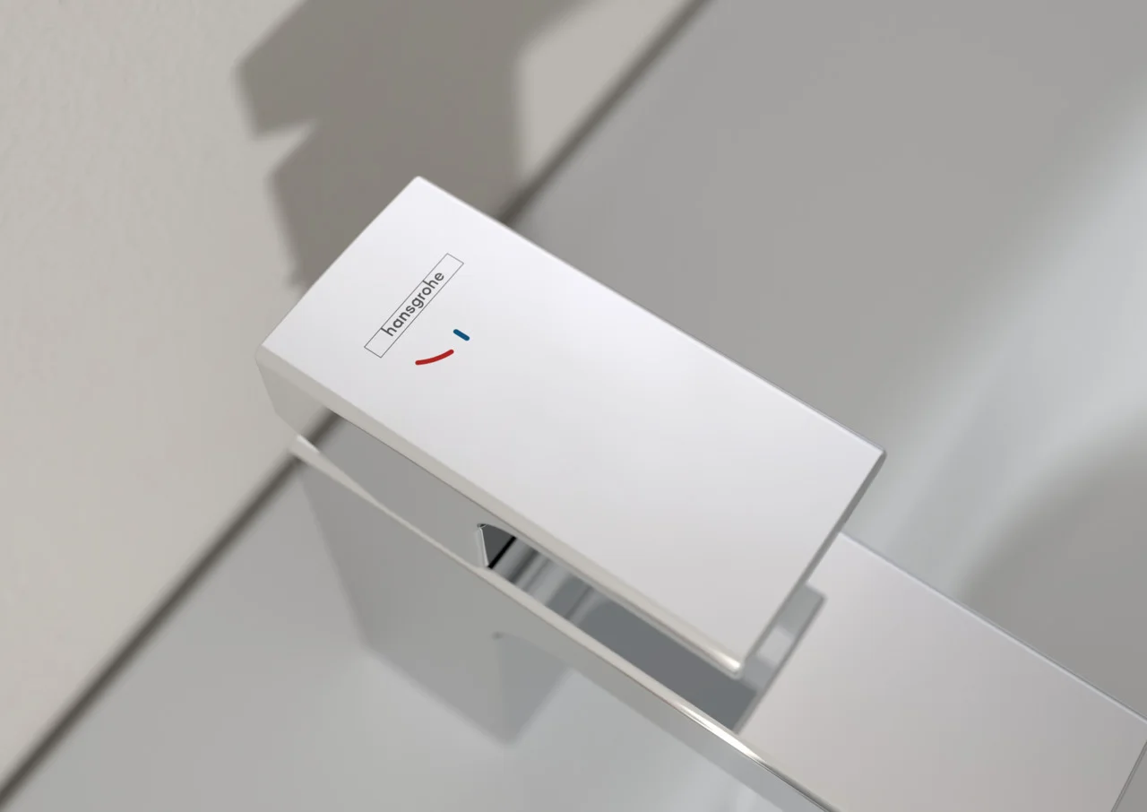 Hansgrohe Vernis Shape Einhebel-Waschtischmischer 70 CoolStart Chrom, Ausladung 89 mm, Auslaufhöhe 71 mm, Keramikmischsystem, isolierte Wasserführung Hansgrohe Vernis Shape Einhebel-Waschtischmischer 70 CoolStart Chrom, Ausladung 89 mm, Auslaufhöhe 71 mm, Keramikmischsystem, isolierte Wasserführung