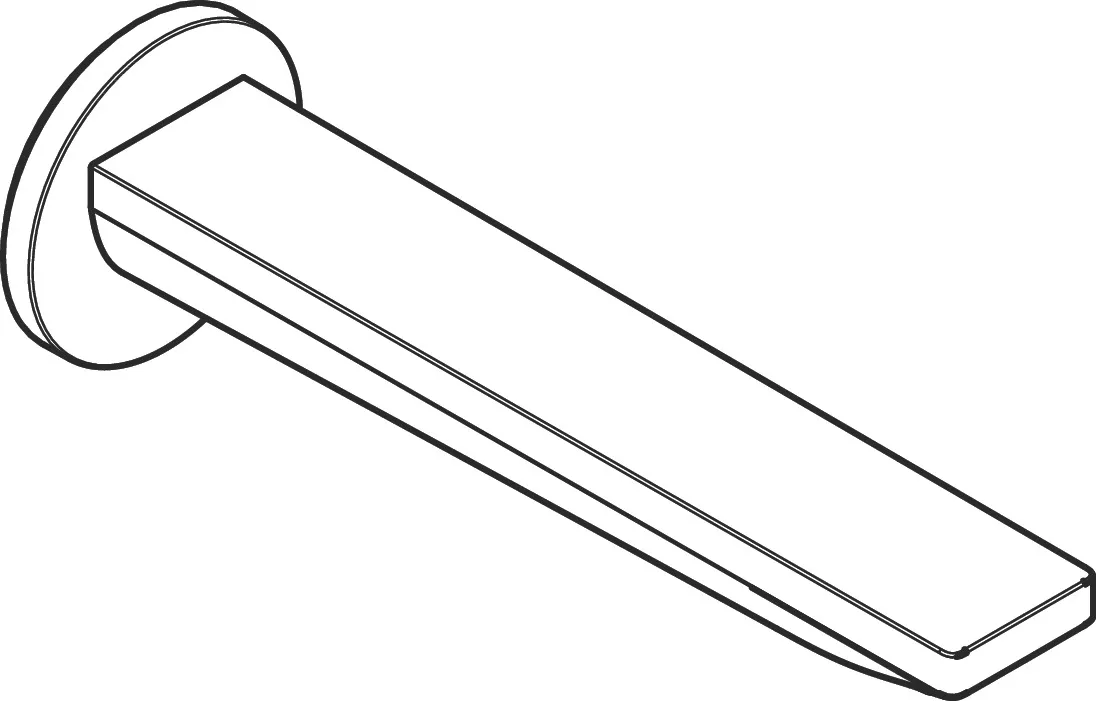 Wanneneinlauf Rebris E DN20 chrom