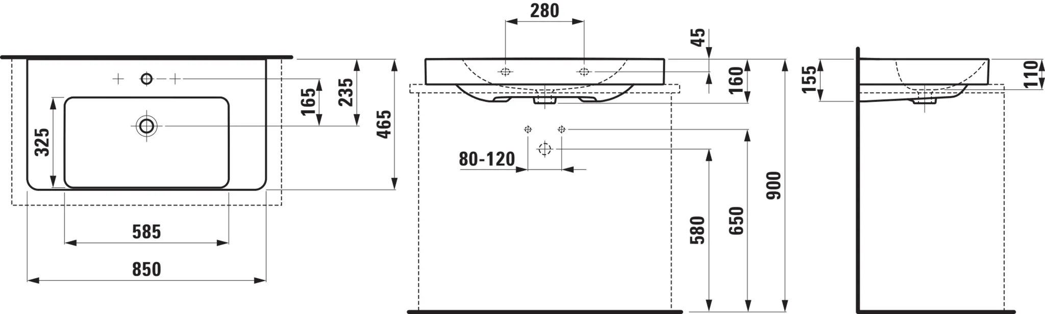 Pro X Aufsatz-WT 81686.7 1HL mÜL 850x465, weiß