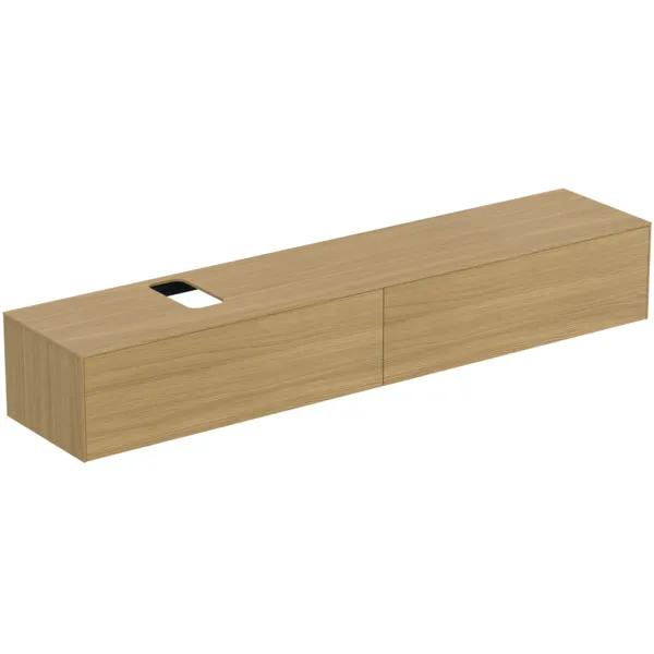 Ideal Standard Waschtischunterschrank „Conca“ 238,7 × 37 × 50,5 cm Eiche hell Furnier Ideal Standard Waschtischunterschrank „Conca“ 238,7 × 37 × 50,5 cm Eiche hell Furnier