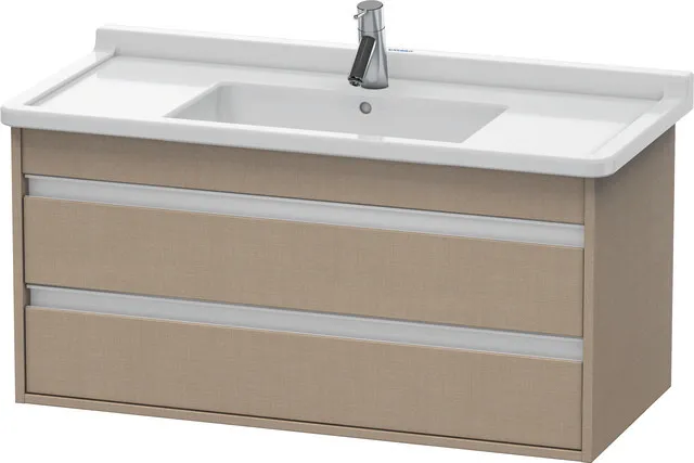 Duravit Waschtischunterschrank wandhängend „Ketho“ 100 × 48 × 45,5 cm Leinen Duravit Waschtischunterschrank wandhängend „Ketho“ 100 × 48 × 45,5 cm Leinen