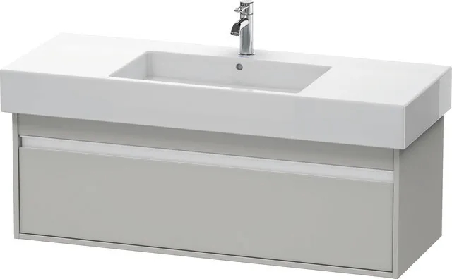 Duravit Waschtischunterschrank wandhängend „Ketho“ 120 × 41 × 45,5 cm Betongrau Matt