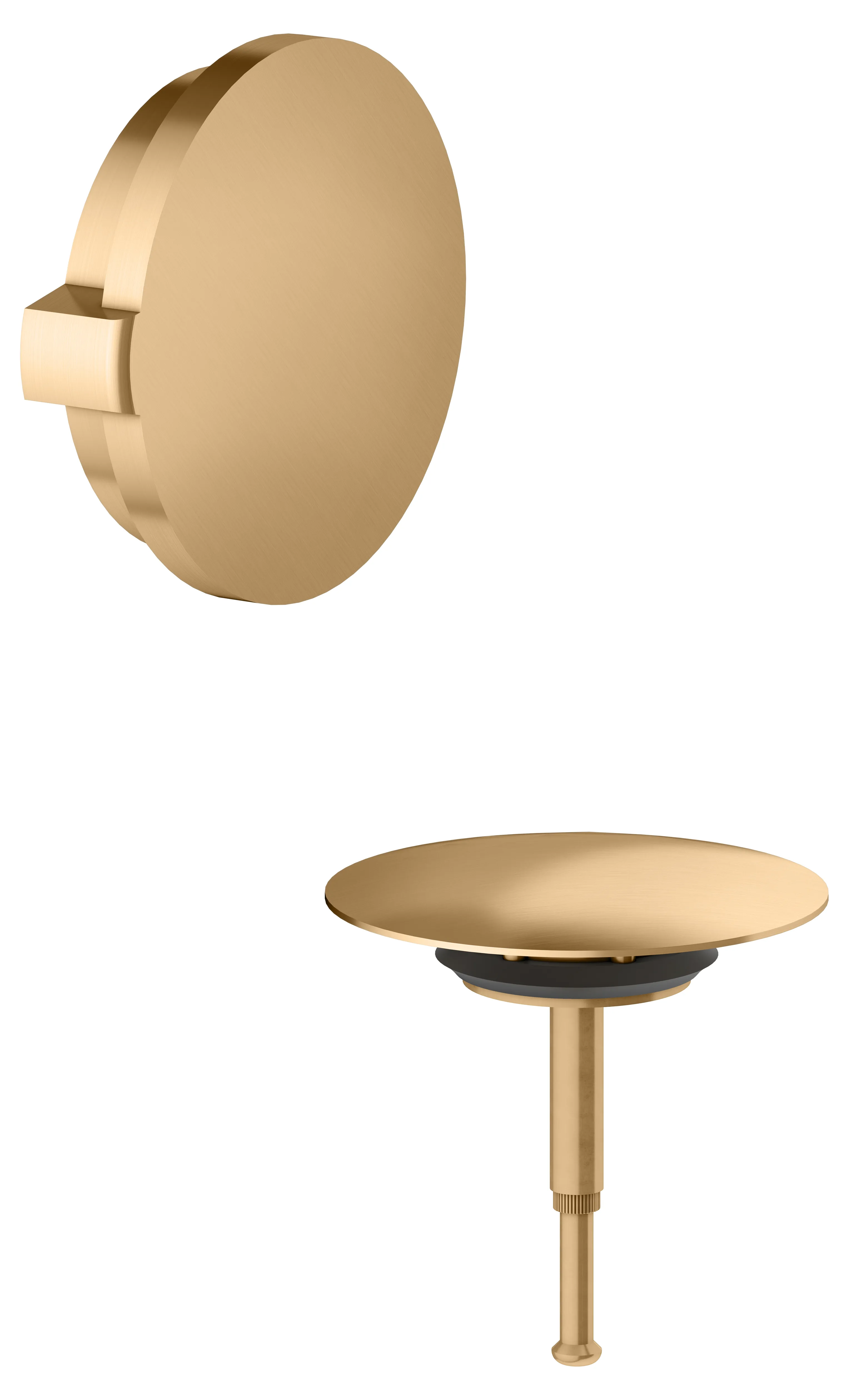 KEUCO Armaturenzubehör Abdeckblende für Ab- und Überlaufgarnitur mit Füllfunktion Wanne Messing gebürstet KEUCO Armaturenzubehör Abdeckblende für Ab- und Überlaufgarnitur mit Füllfunktion Wanne Messing gebürstet