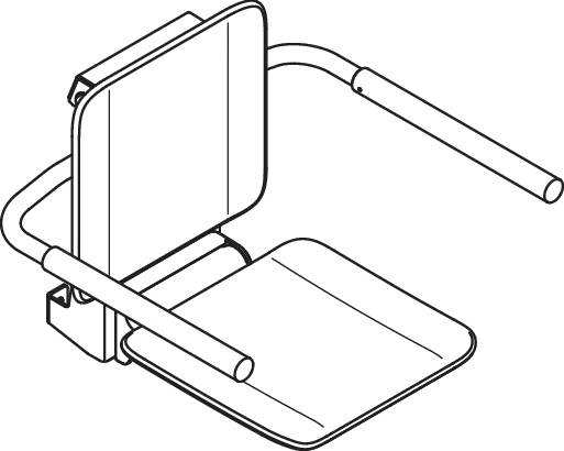 Einhängesitz „System 900“ in Weiß tiefmatt / Signalweiß matt Einhängesitz „System 900“ in Weiß tiefmatt / Signalweiß matt