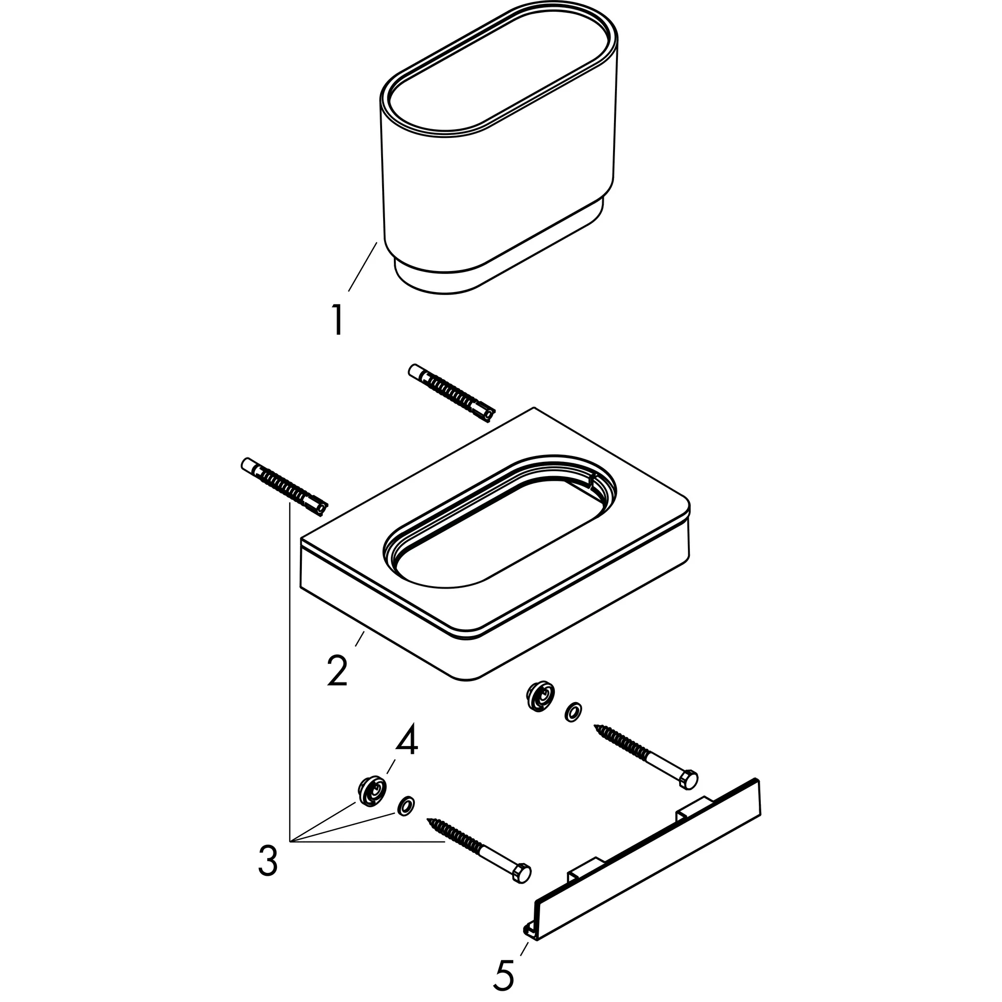 Hansgrohe AXOR Universal Softsquare Zahnputzbecher, Brushed Bronze Hansgrohe AXOR Universal Softsquare Zahnputzbecher, Brushed Bronze