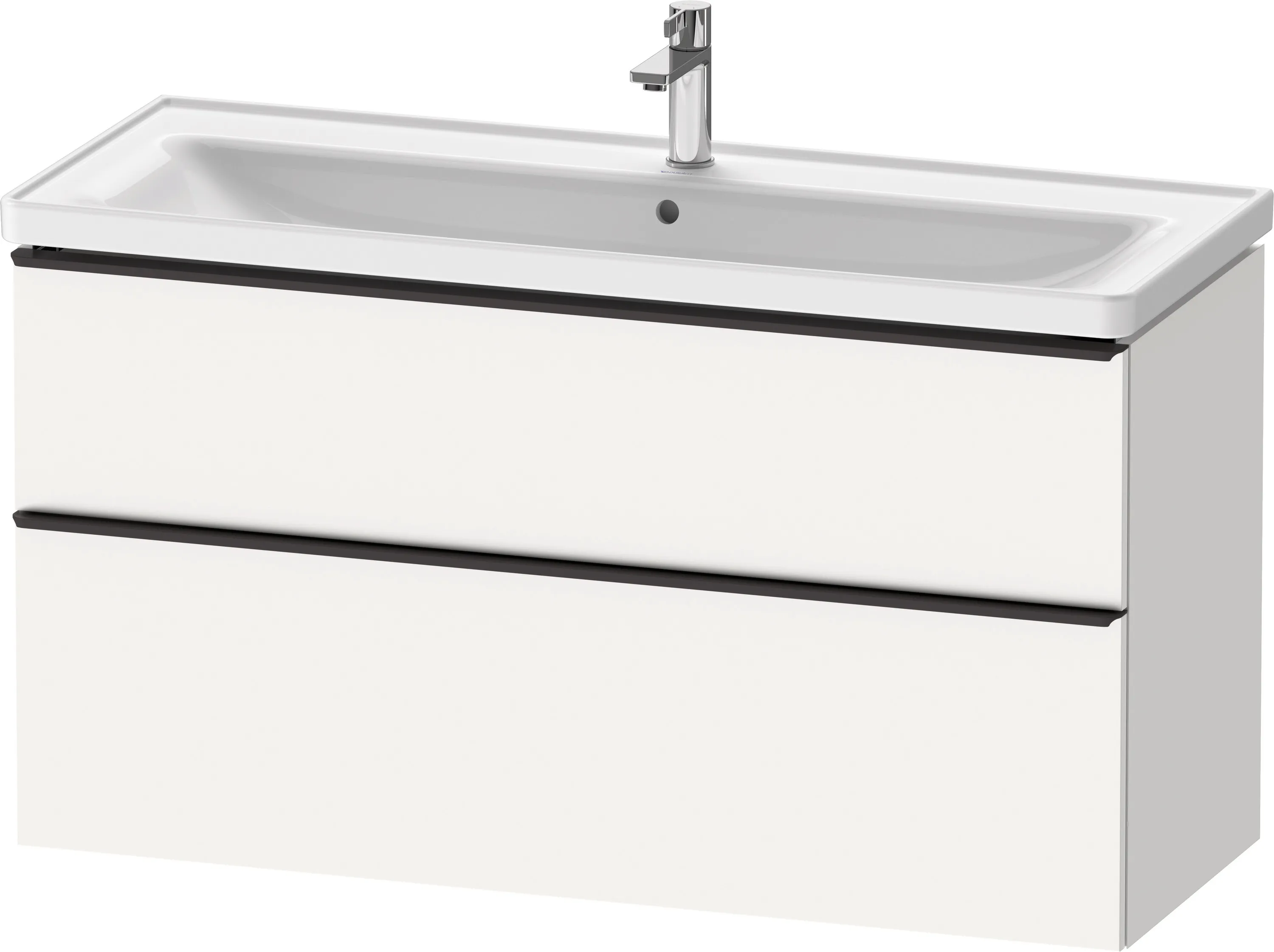 Duravit Waschtischunterschrank wandhängend „D-Neo“ 118,4 × 62,5 × 45,2 cm Weiß Matt