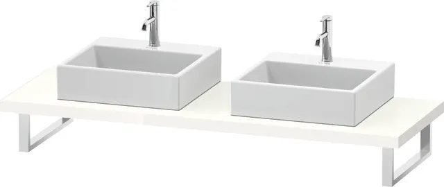 Duravit Konsole „DuraStyle“, links und rechts in Weiß Hochglanz