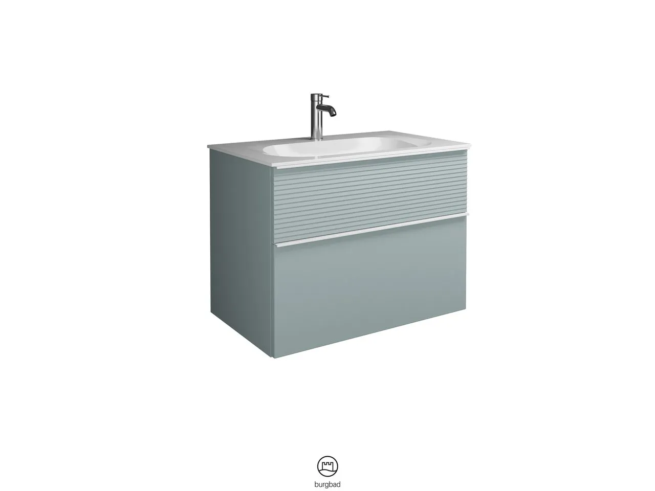 burgbad Badmöbelset „Fiumo“ Griff, Weiß Matt (230 mm), in Weiß Matt burgbad Badmöbelset „Fiumo“ Griff, Weiß Matt (230 mm), in Weiß Matt