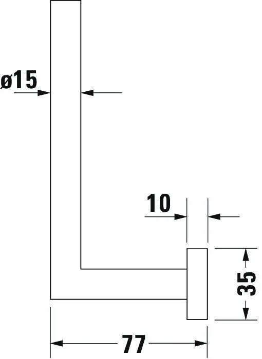 Duravit Reservetoilettenpapierhalter „Karree“ 6,8 × 6,8 × 15,8 cm in Befestigung sichtbar Duravit Reservetoilettenpapierhalter „Karree“ 6,8 × 6,8 × 15,8 cm in Befestigung sichtbar