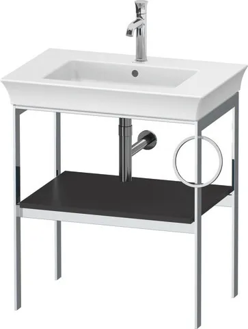 Duravit Konsole „White Tulip“ in Graphit Seidenmatt