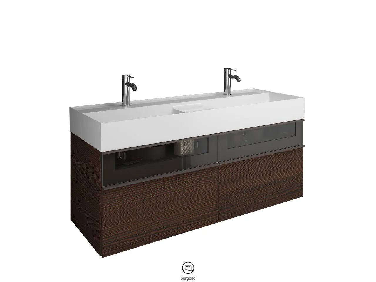 burgbad Badmöbelset „Yumo“ in Tectona Dekor Zimt burgbad Badmöbelset „Yumo“ in Tectona Dekor Zimt