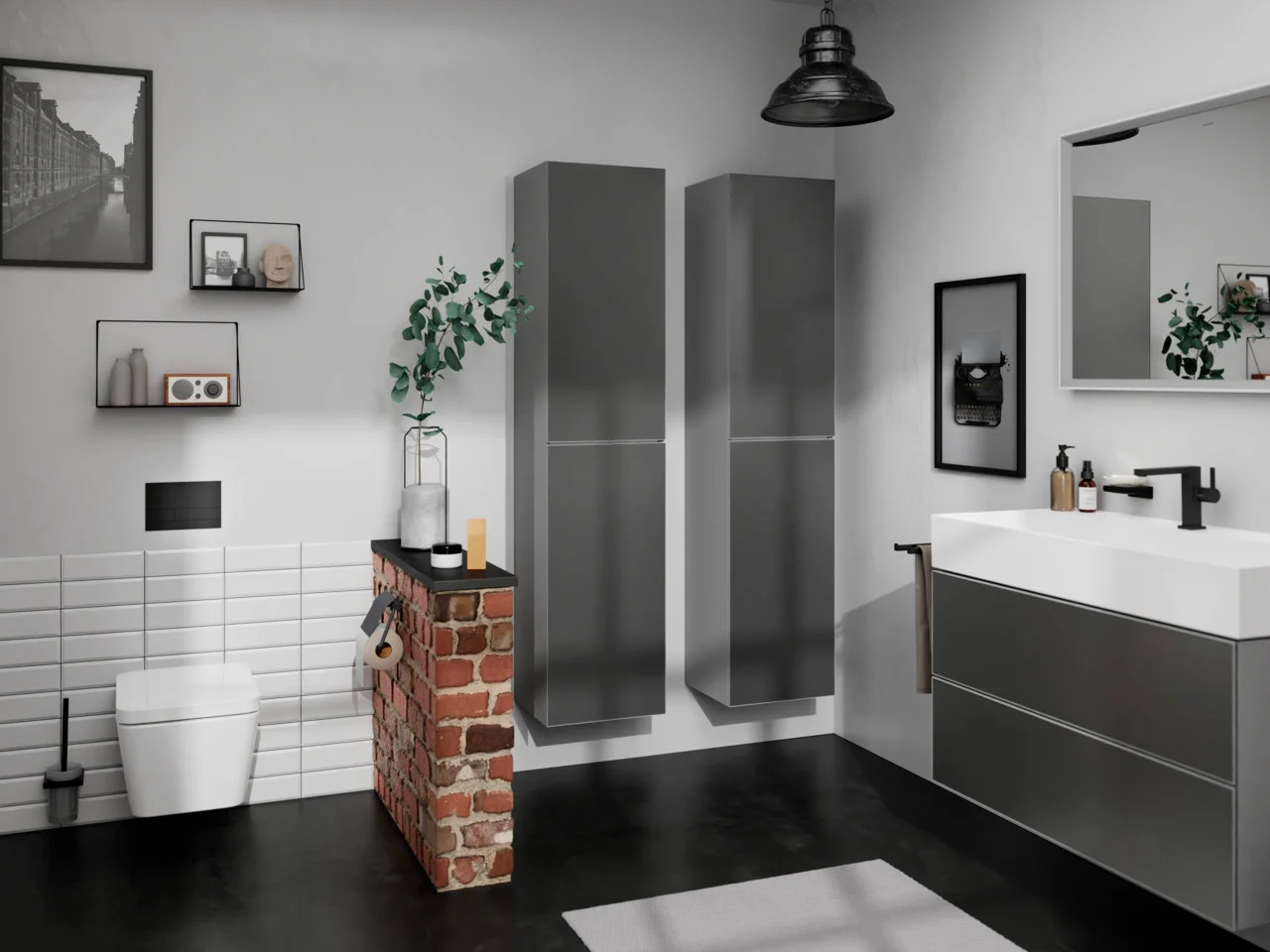 Hansgrohe Xarita E Spiegel 1000/700/50 mit LED-Beleuchtung, kapazitiver Berührungssensor, Mattweiß