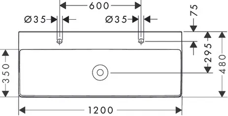 Waschbecken „Xelu Q“, Hahnlochposition links und rechts in Weiß Waschbecken „Xelu Q“, Hahnlochposition links und rechts in Weiß