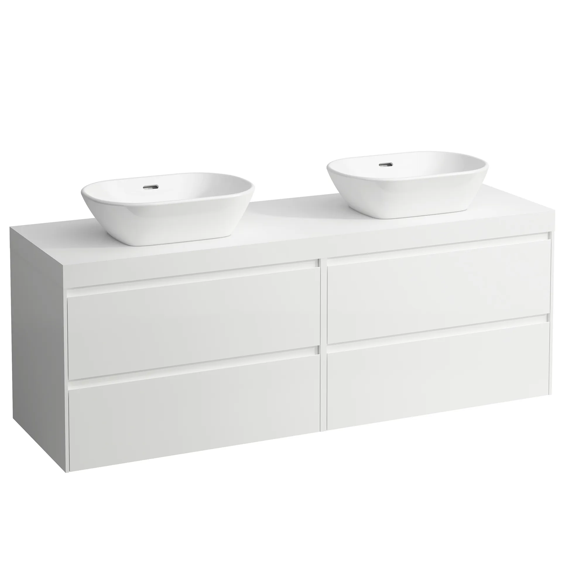 Laufen Waschtischunterbau + Waschtischplatte LANI MODULAR SYSTEM, Multicolor, 495x1570x580 mm, 4 Schubladen, integrierte Griffleiste mit Vollauszug und Soft-Close Laufen Waschtischunterbau + Waschtischplatte LANI MODULAR SYSTEM, Multicolor, 495x1570x580 mm, 4 Schubladen, integrierte Griffleiste mit Vollauszug und Soft-Close