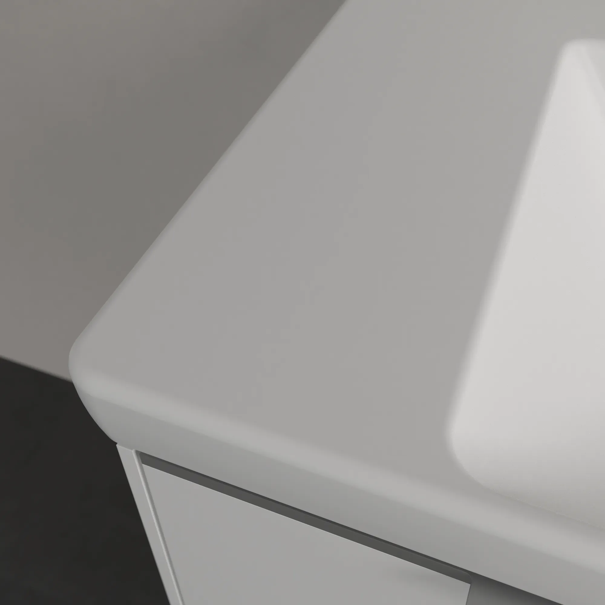 Villeroy & Boch Wandwaschtisch aus TitanCeram „Subway 3.0“ 1000 × 470 × 165 mm, ohne Hahnlochbohrung in Stone White Villeroy & Boch Wandwaschtisch aus TitanCeram „Subway 3.0“ 1000 × 470 × 165 mm, ohne Hahnlochbohrung in Stone White