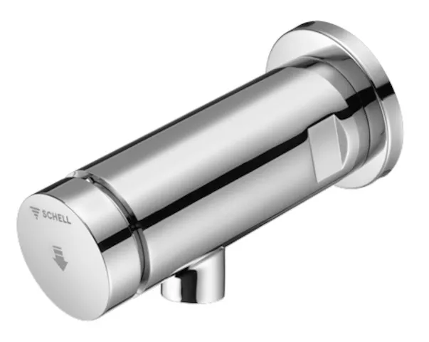 Aufputz-Waschtisch-Armatur PETIT SC, Kaltwasser / vorgemischtes Wasser, Selbstschluss Wandauslauf-Armatur, DN 15 G 1/2 AG, chrom