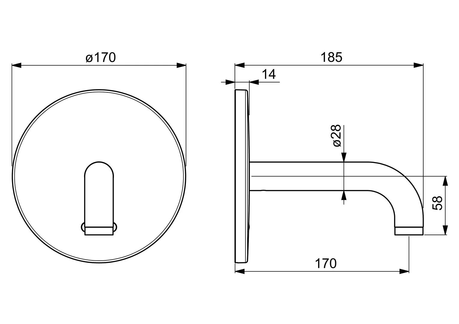 HansaELECTRA Waschtischarmatur Hansaelectra Fertigset für Waschtisch-Batterie 8180 Rosette rund 3 V, Bluetooth Ausladung 170 mm Chrom