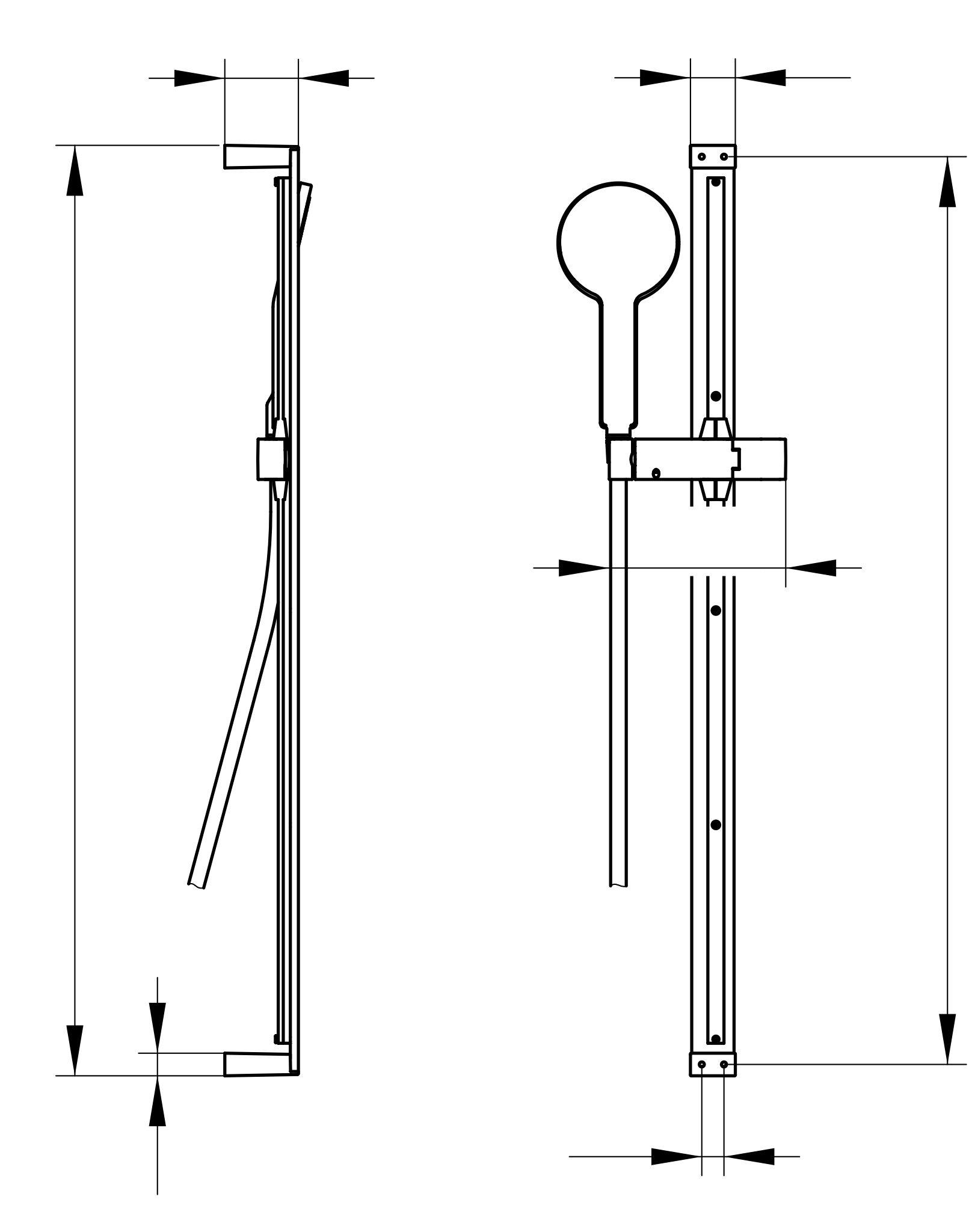 Edition 11 51187050000 Brause-Set 900 mm Nickel gebürstet