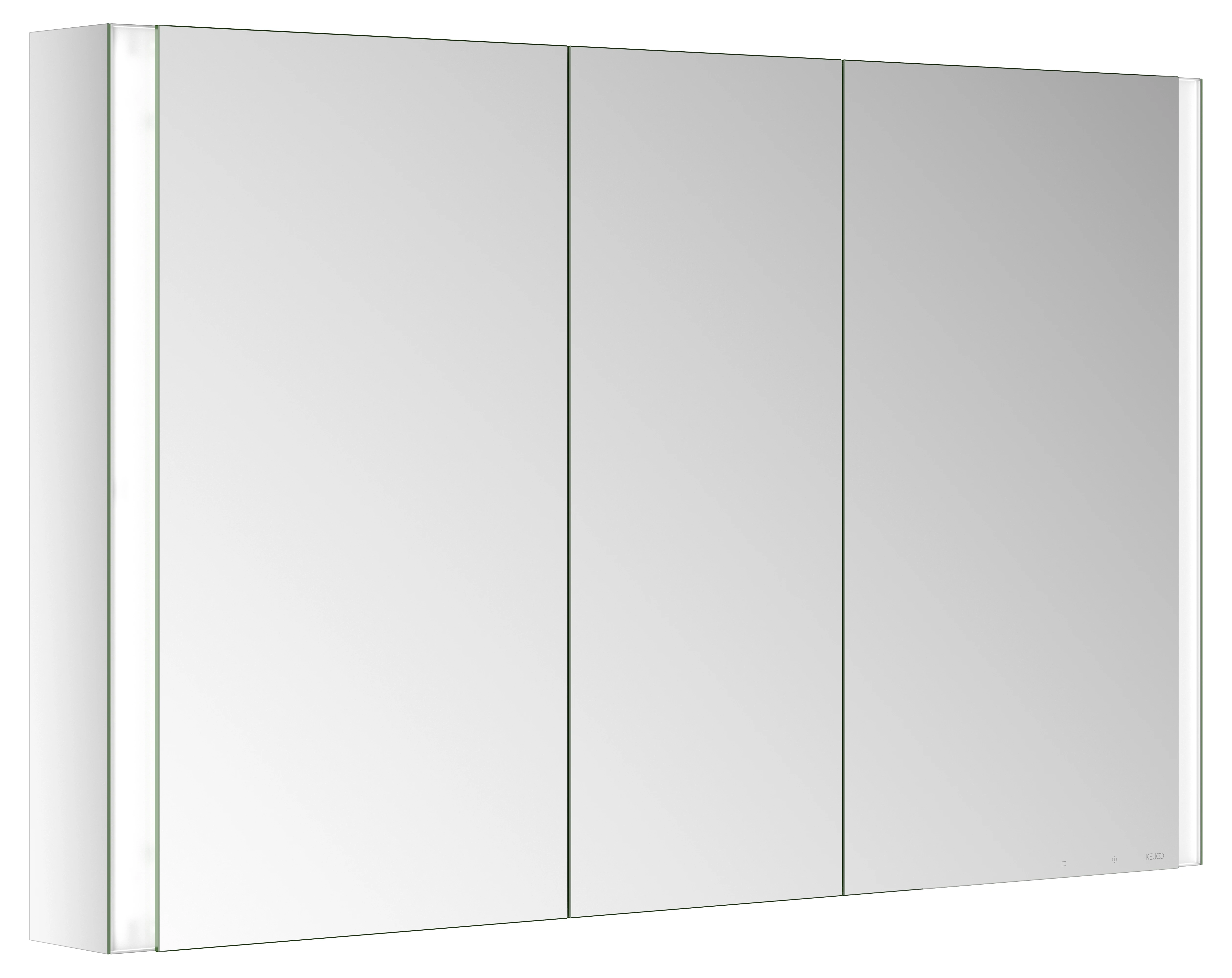 KEUCO SOMARIS Spiegelschrank Wandvorbau 3-türig mit Spiegelheizung 1200x710x128mm verspiegelt