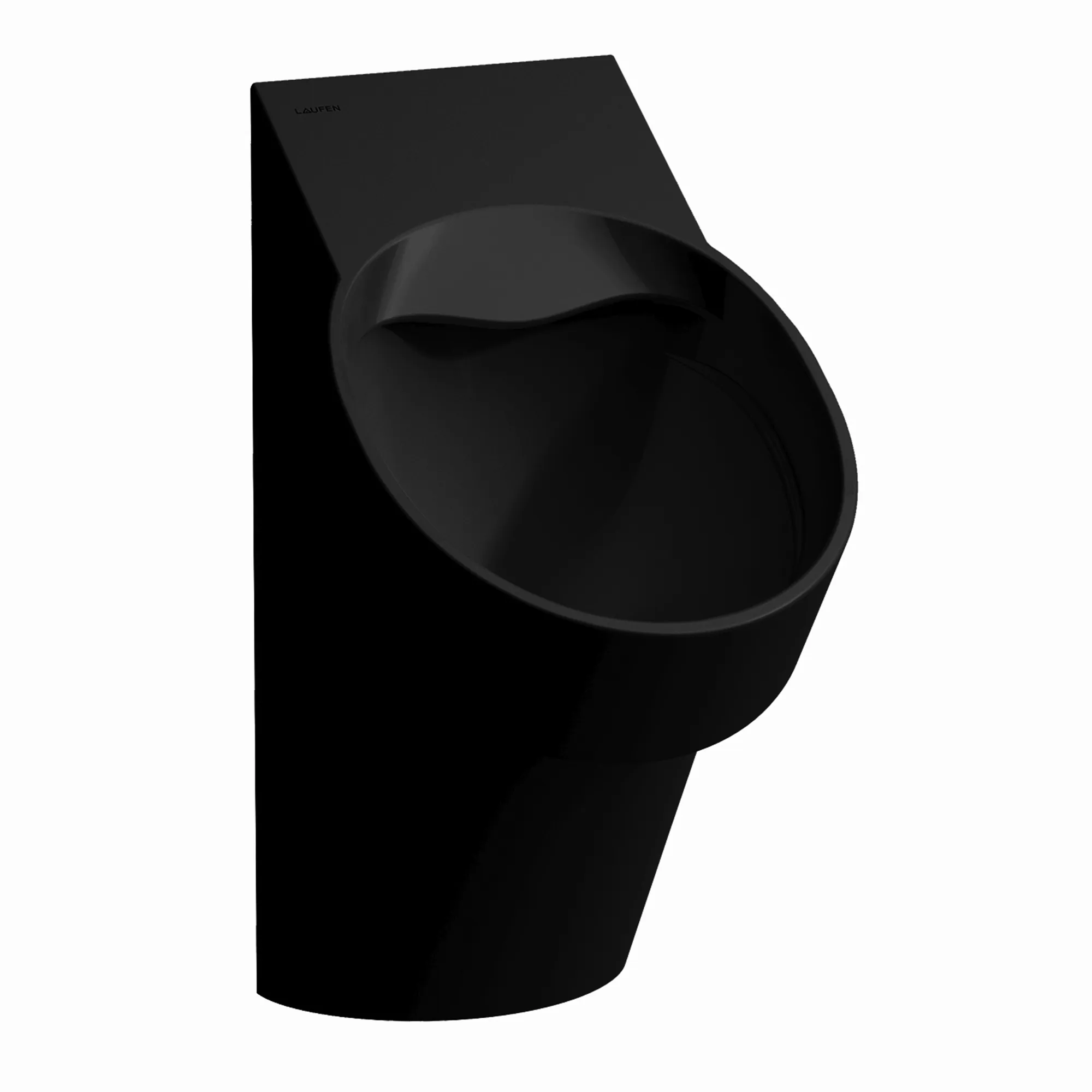 Laufen Absaugeurinal VAL 365x305x560 spülrandlos schwarz matt Farbe: Schwarz matt|Oberflächenveredelung: ohne Oberflächenveredelung|Größe: 36,5 × 30,5 cm